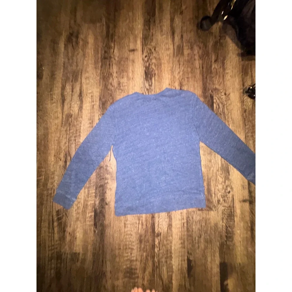 Gap Kids Boys XXL 14-16 Blue Heather GAP NY 1969 Graphic Crewneck Sweatshirt